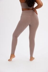 Sports bras and leggings made from recycled plastics, water bottles and fishing nets