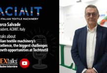 Marco Salvade (President ACIMIT Italy) talks about Italian textile machinery excelence at Techtextil